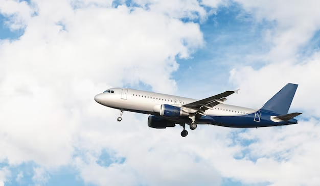 Airplane flying in the sky